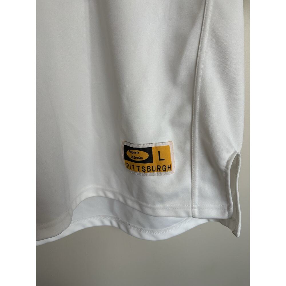 Vintage Y2K Benjamin & Jordan Pittsburgh #7 Football Jersey White Men L Steelers - Picture 5 of 12